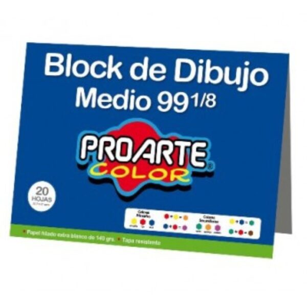 Block Dibujo Medio Nº 99 1/8 20 hjs ProArte